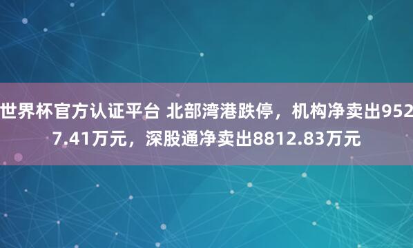 世界杯官方認證平臺 北部灣港跌停，機構凈賣出9527.41萬元，深股通凈賣出8812.83萬元